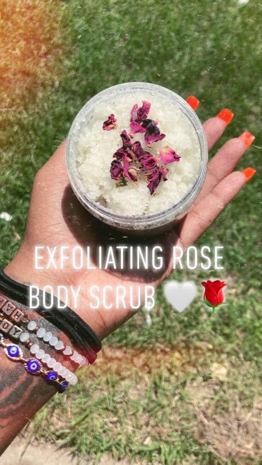 Exfoliating Rose Body Scrub